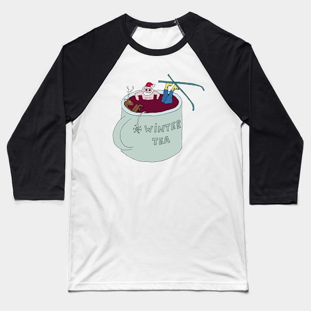 WINTER TEA Baseball T-Shirt by drFreehair